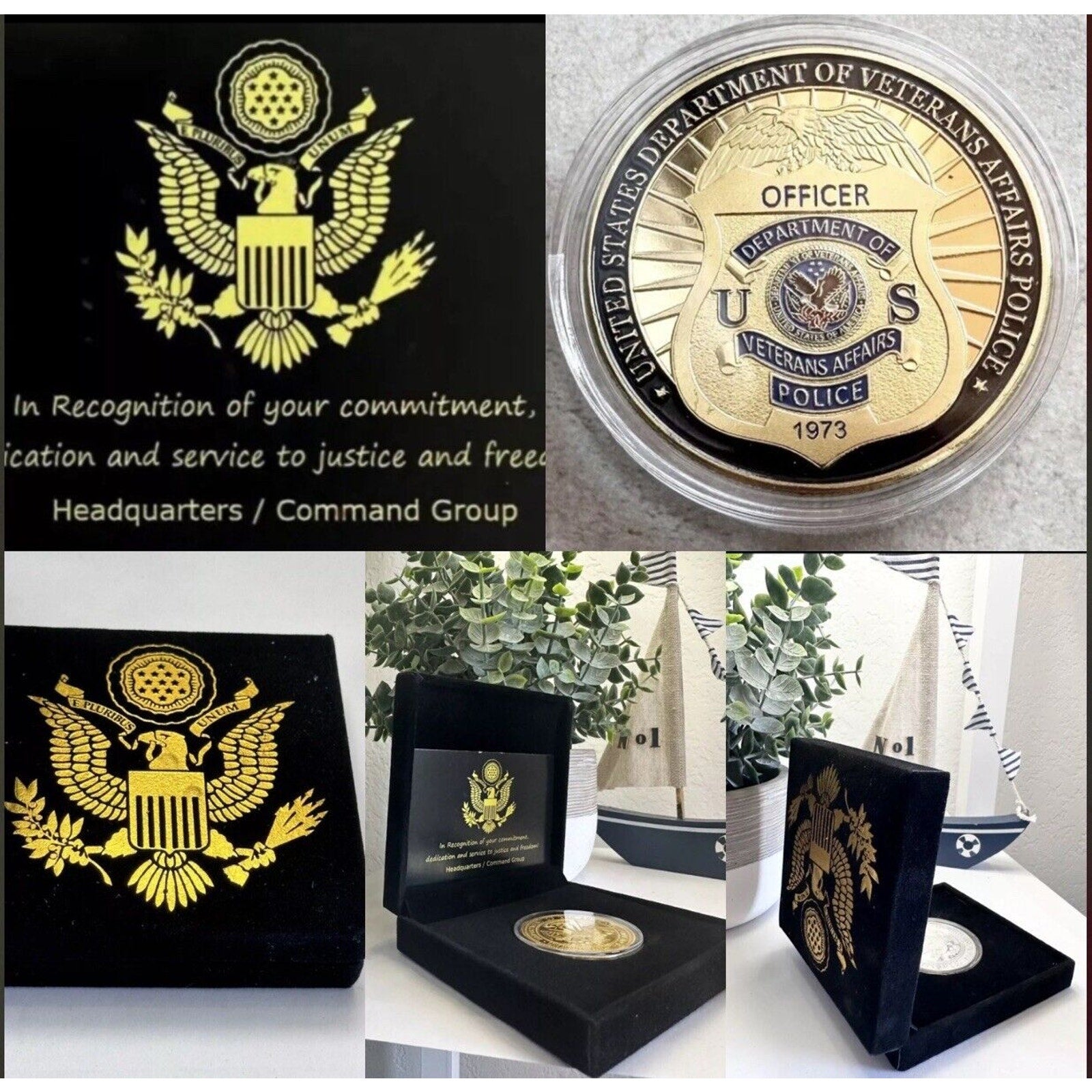 VA Officer Agent U S Dept of Veterans Affairs Police Challenge Coin