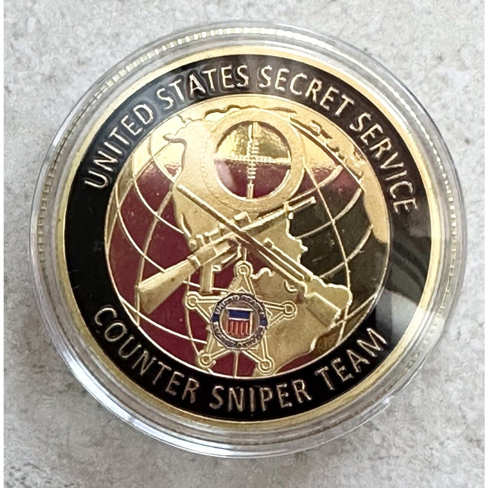 United States Secret Service Counter Sniper Team Challenge Coin, Fast Shipping