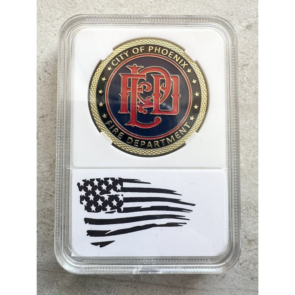 PHOENIX FIRE DEPT. Challenge Coin With Case
