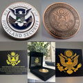 US Department Of Home land Security Challenge Coin With Case Retirement Award