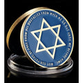 Star Of David Warrior Spirit Jewish Chi Luck Carry With You Challenge Coin