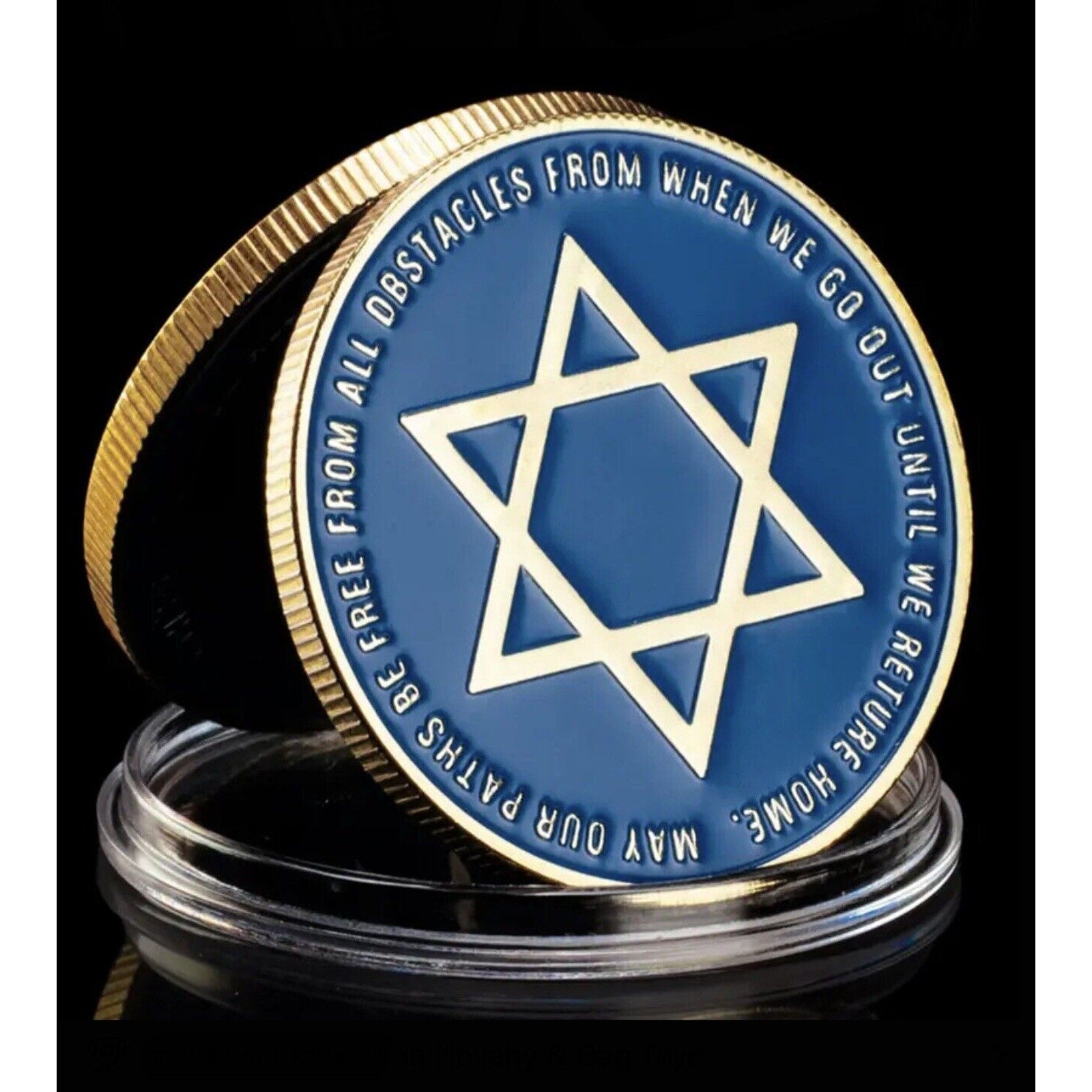 Star Of David Warrior Spirit Jewish Chi Luck Carry With You Challenge Coin