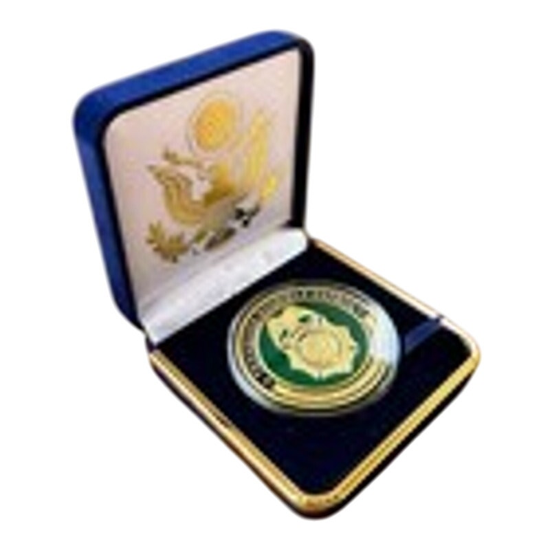 Department of Energy (DOE) Challenge Coin With Blue Velvet Case. Fast Shipping!