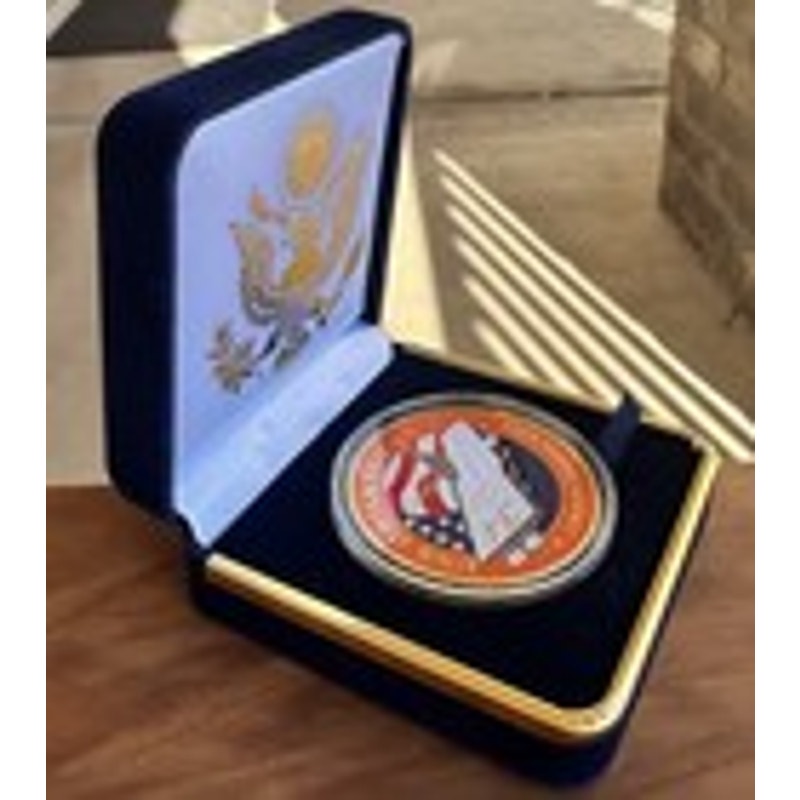 Department of Energy (DOE) Challenge Coin With Blue Velvet Case. Fast Shipping!