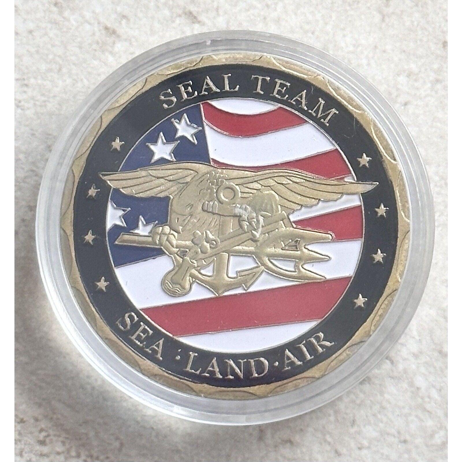 United State Navy Sea Land Air Military Commemorative Coin Seal Team Challenge