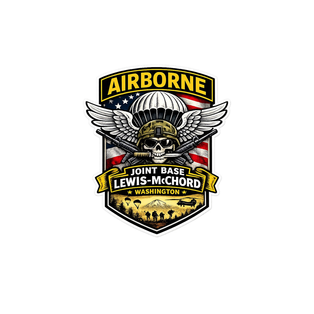 oint Base Lewis-McChord Airborne Decal Sticker 5x3 JBLM Military Vinyl
