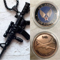 2pcs U S ARMY AIR FORCES B-29 SUPERFORTRESS (Copper) And Dog Tag Challenge Coin