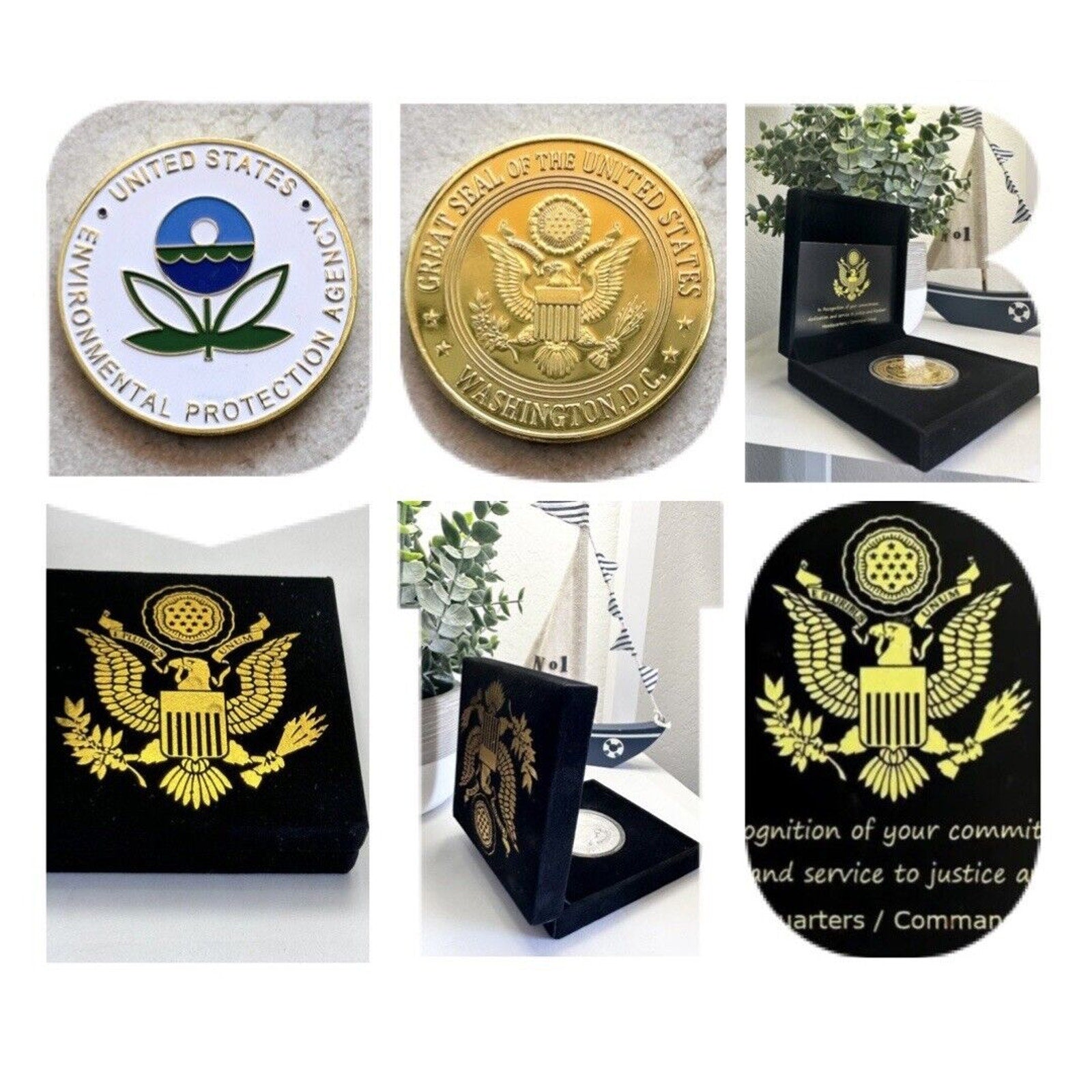 ENVIRONMENTAL PROTECTION AGENCY (EPA) Challenge Coin With Special Velvet Case