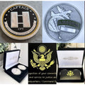 2pcs Army Rank Captain O-3 And UNITED STATES AIRBORNE CHALLENGE COIN