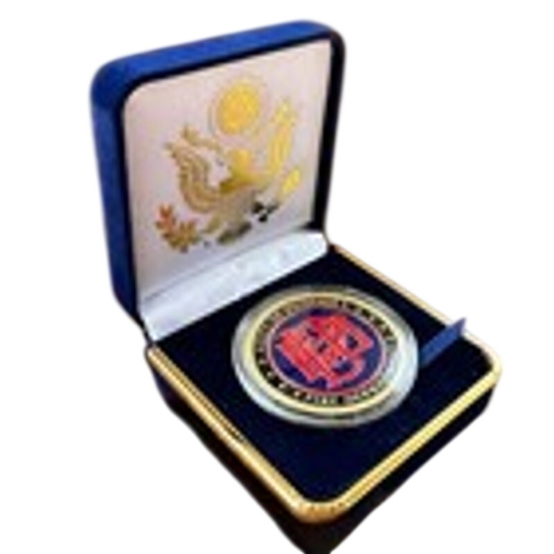 Department of Energy (DOE) Challenge Coin With Blue Velvet Case. Fast Shipping!