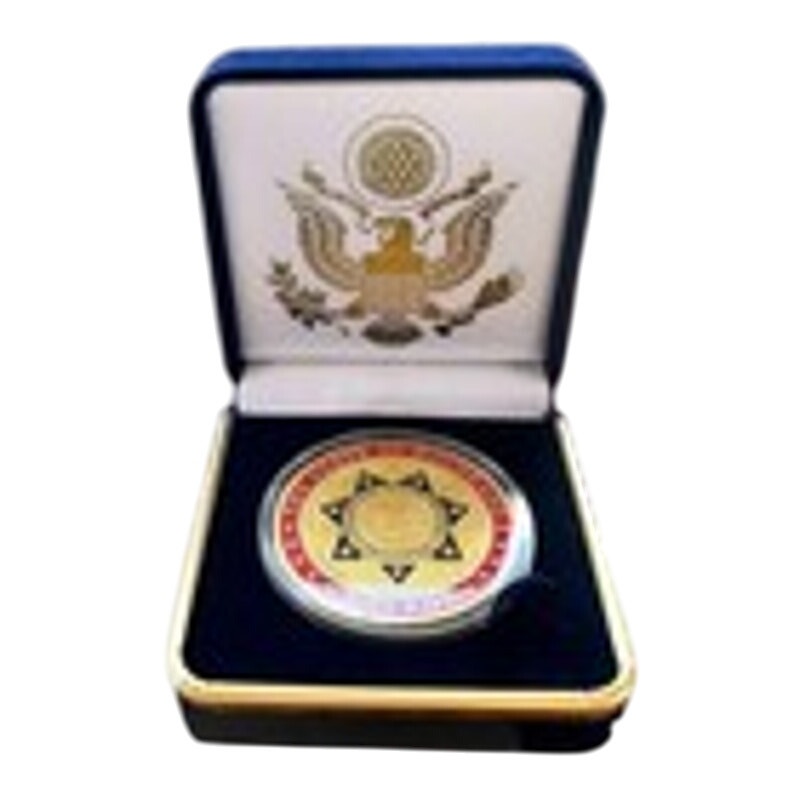 Department of Energy (DOE) Challenge Coin With Blue Velvet Case. Fast Shipping!