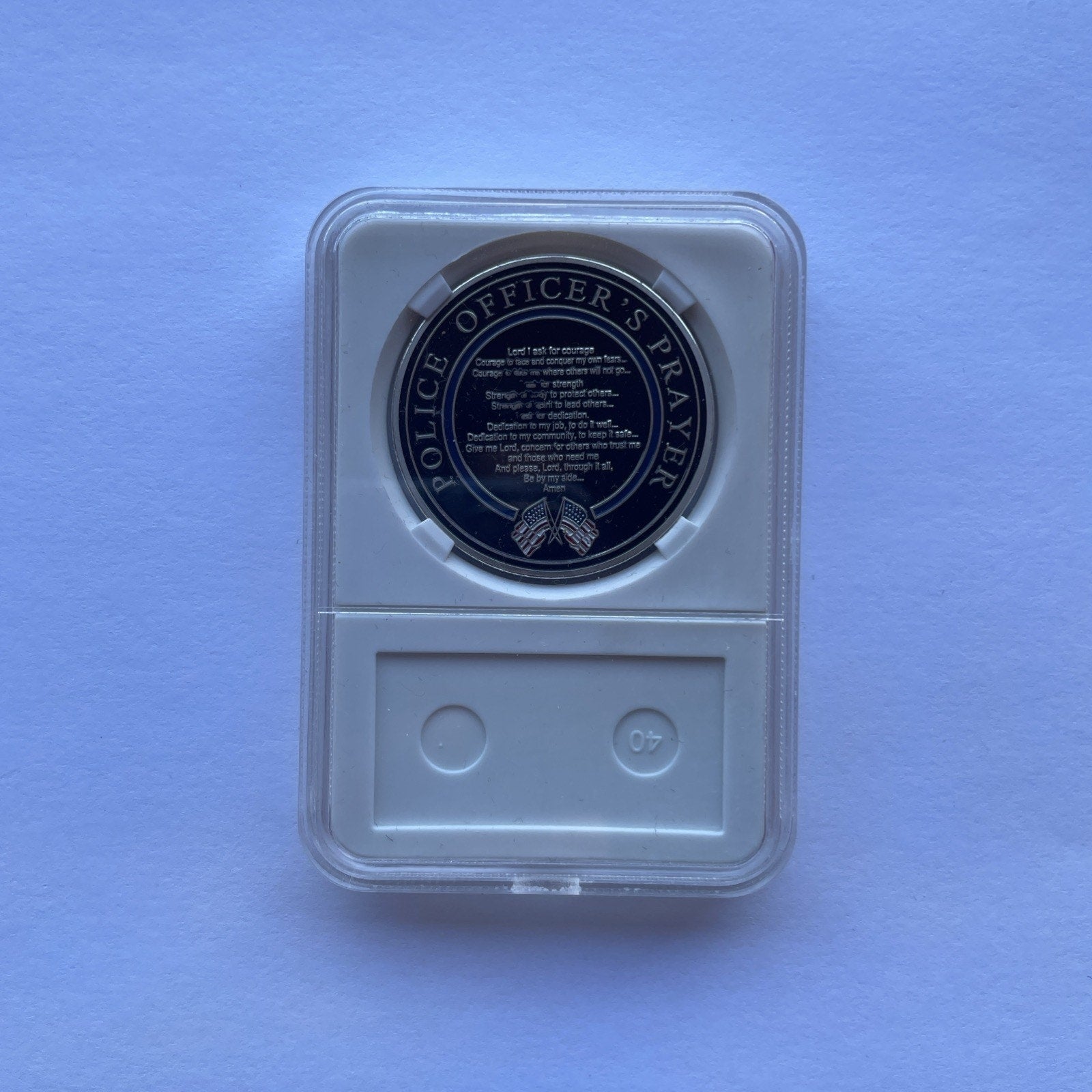 Police Officer Prayer. Challenge, Souvenir. Brother And Sister Coin