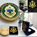 VT VERMONT STATE POLICE OFFICER Challenge Coin With Special Velvet Case