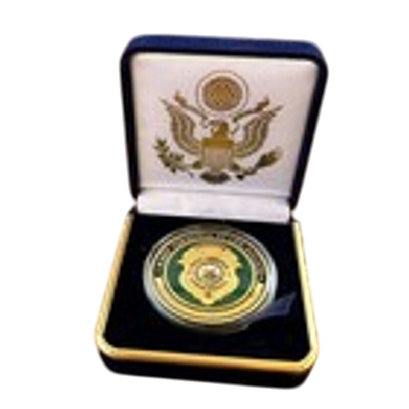Department of Energy (DOE) Challenge Coin With Blue Velvet Case. Fast Shipping!