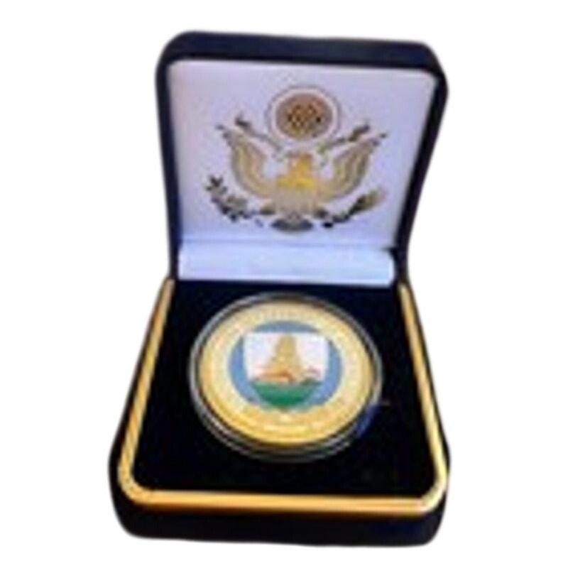 Department of Energy (DOE) Challenge Coin With Blue Velvet Case. Fast Shipping!