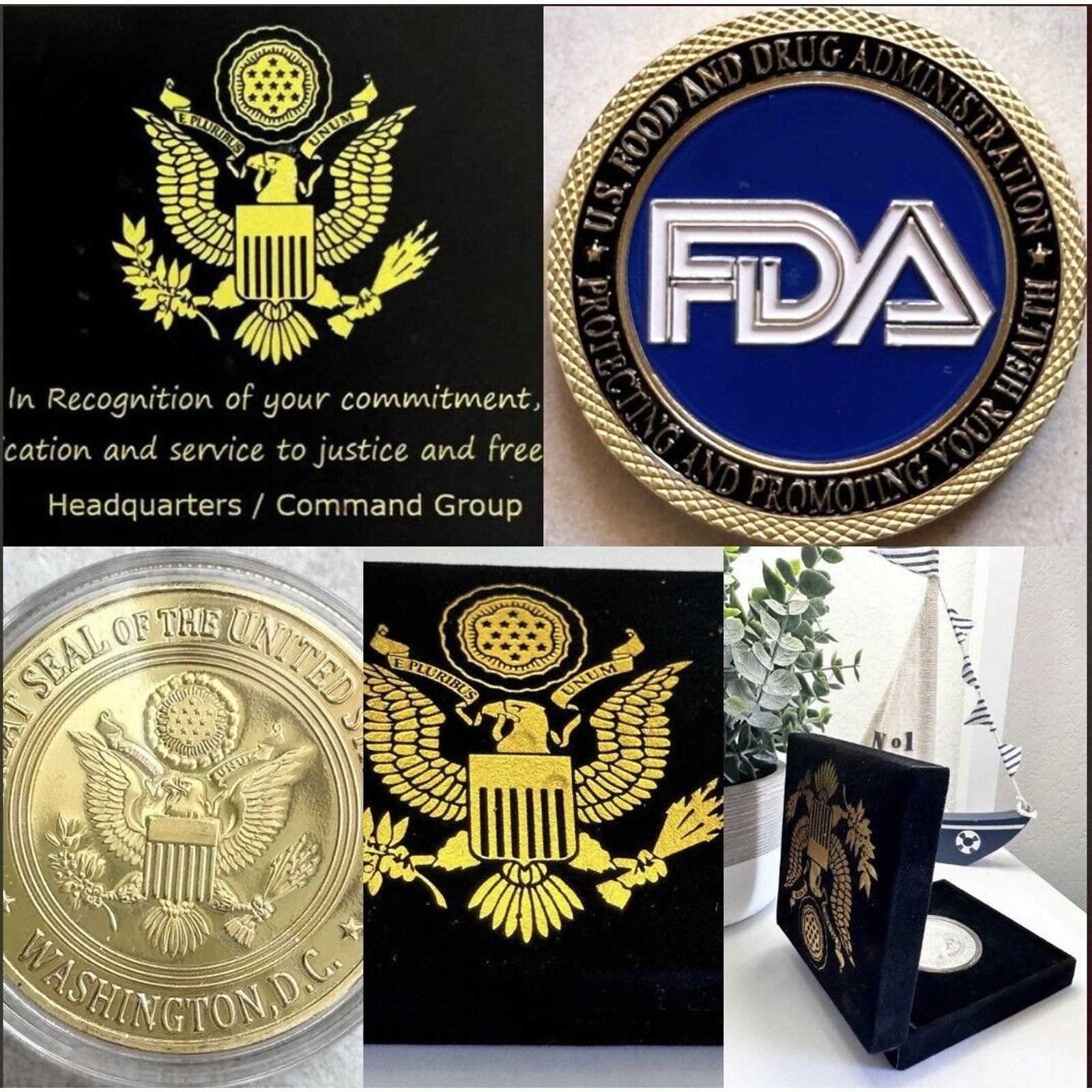 FOOD AND DRUG ADMINISTRATION (FDA) Challenge Coin USA