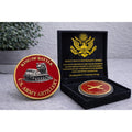 ARMY FIELD ARTILLERY CHALLENGE COIN w/ Retirement Award