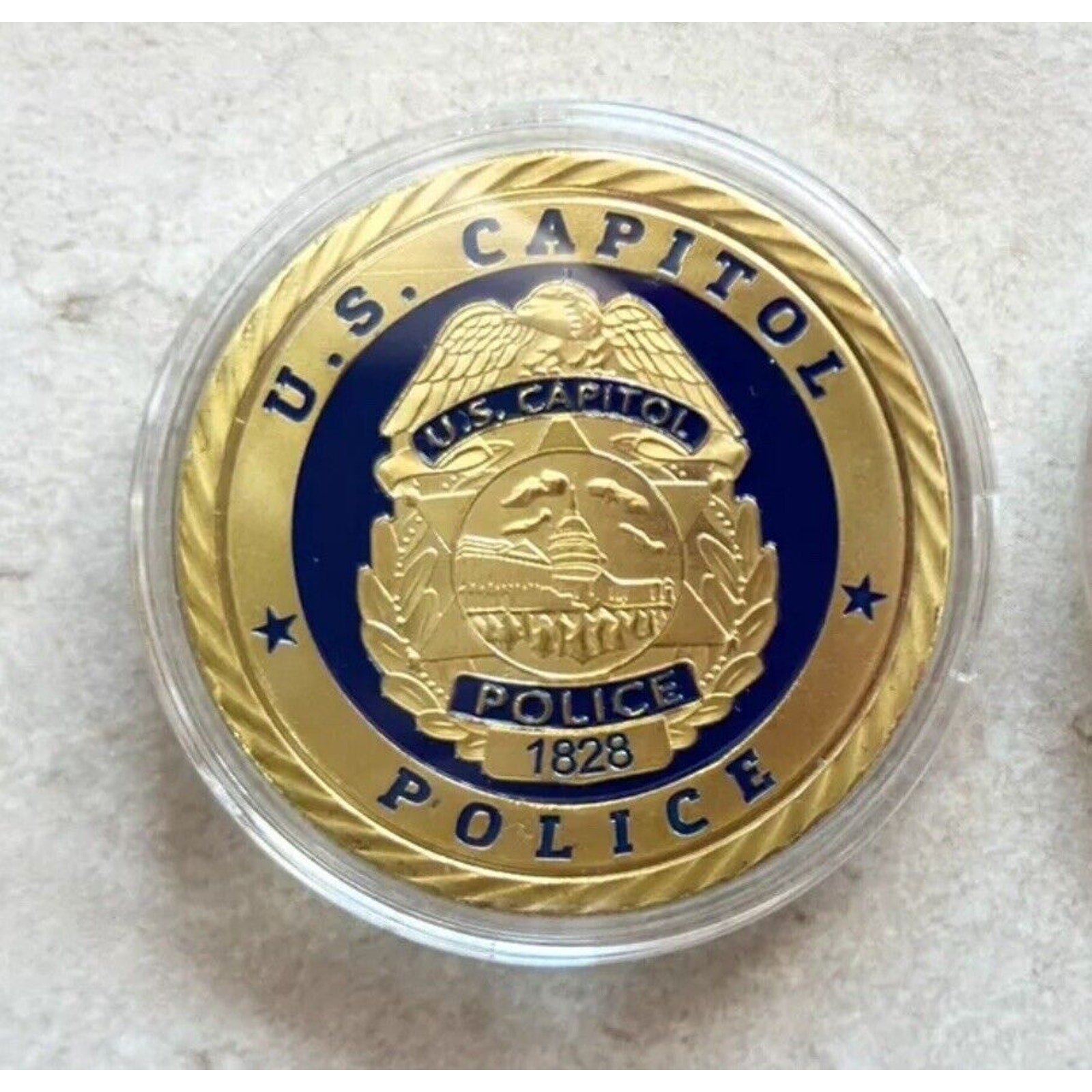 UNITED STATES US CAPITOL POLICEo Officer Challenge Coin