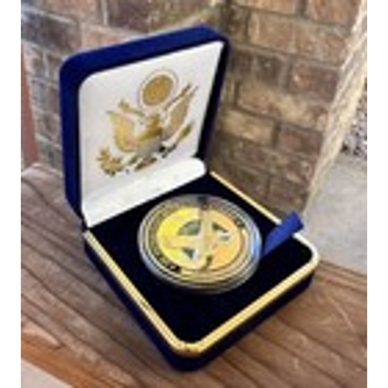 Department of Energy (DOE) Challenge Coin With Blue Velvet Case. Fast Shipping!