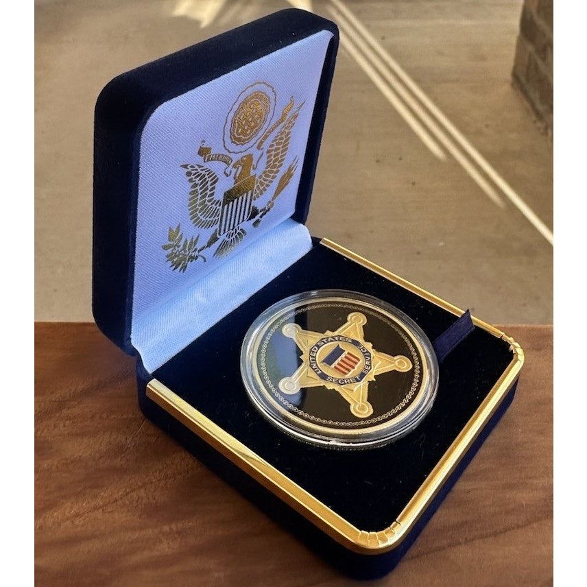 U S Secret Service Coin USSS Seal Of The US President Challenge Coin With Case