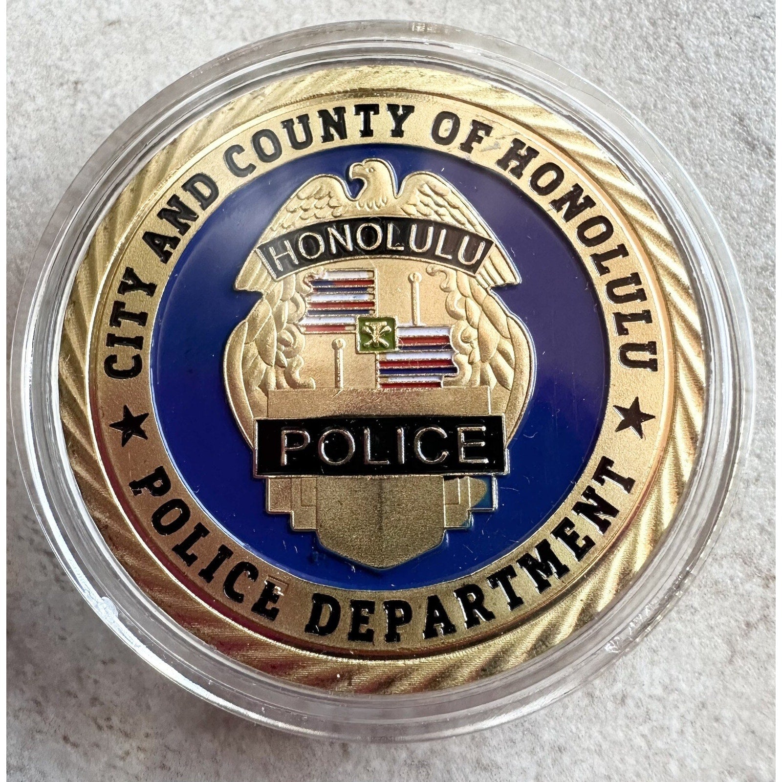 Hawaii 5- 0 CITY OF HONOLULU POLICE Dept Challenge Coin