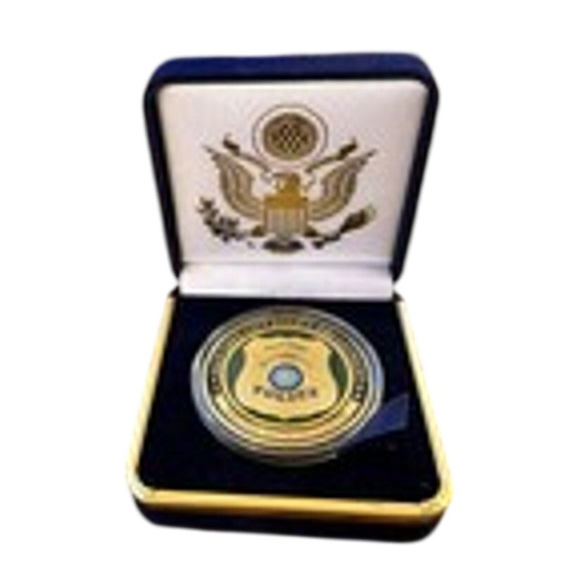 Department of Energy (DOE) Challenge Coin With Blue Velvet Case. Fast Shipping!
