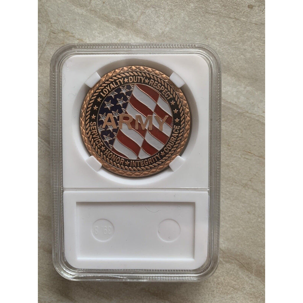 US Army Veteran Coin With Credential coin holder wallet
