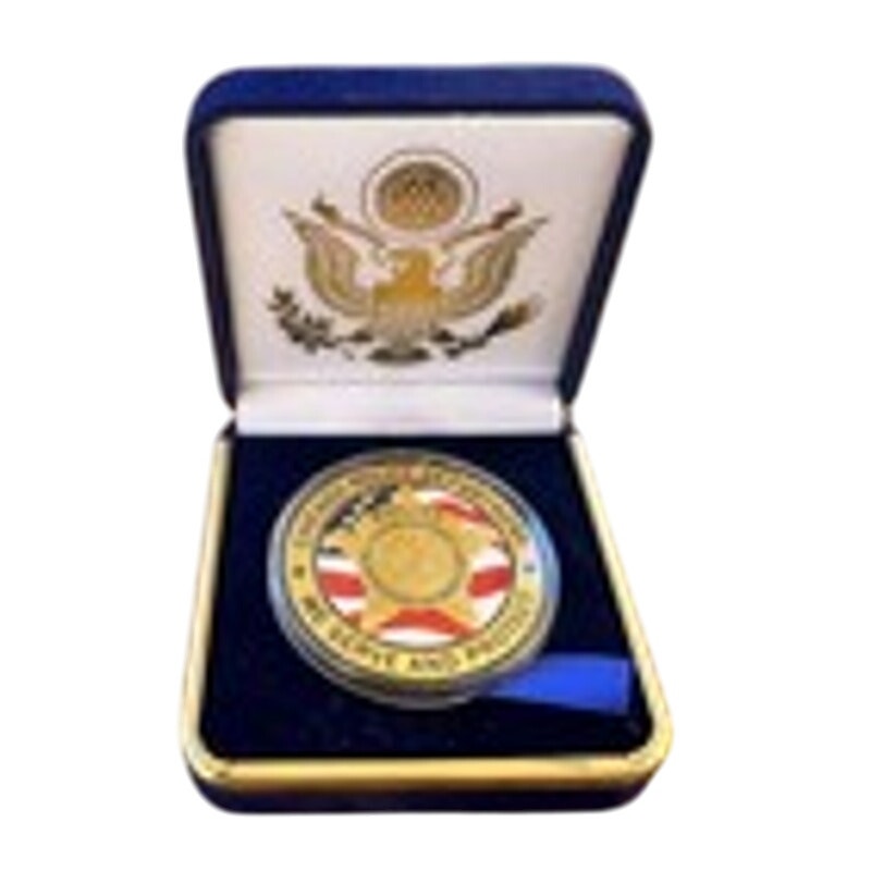Department of Energy (DOE) Challenge Coin With Blue Velvet Case. Fast Shipping!