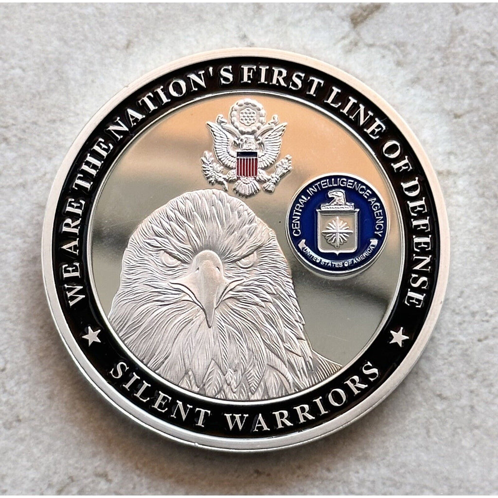 Status Of Liberty Silver CIA Challenge Coin