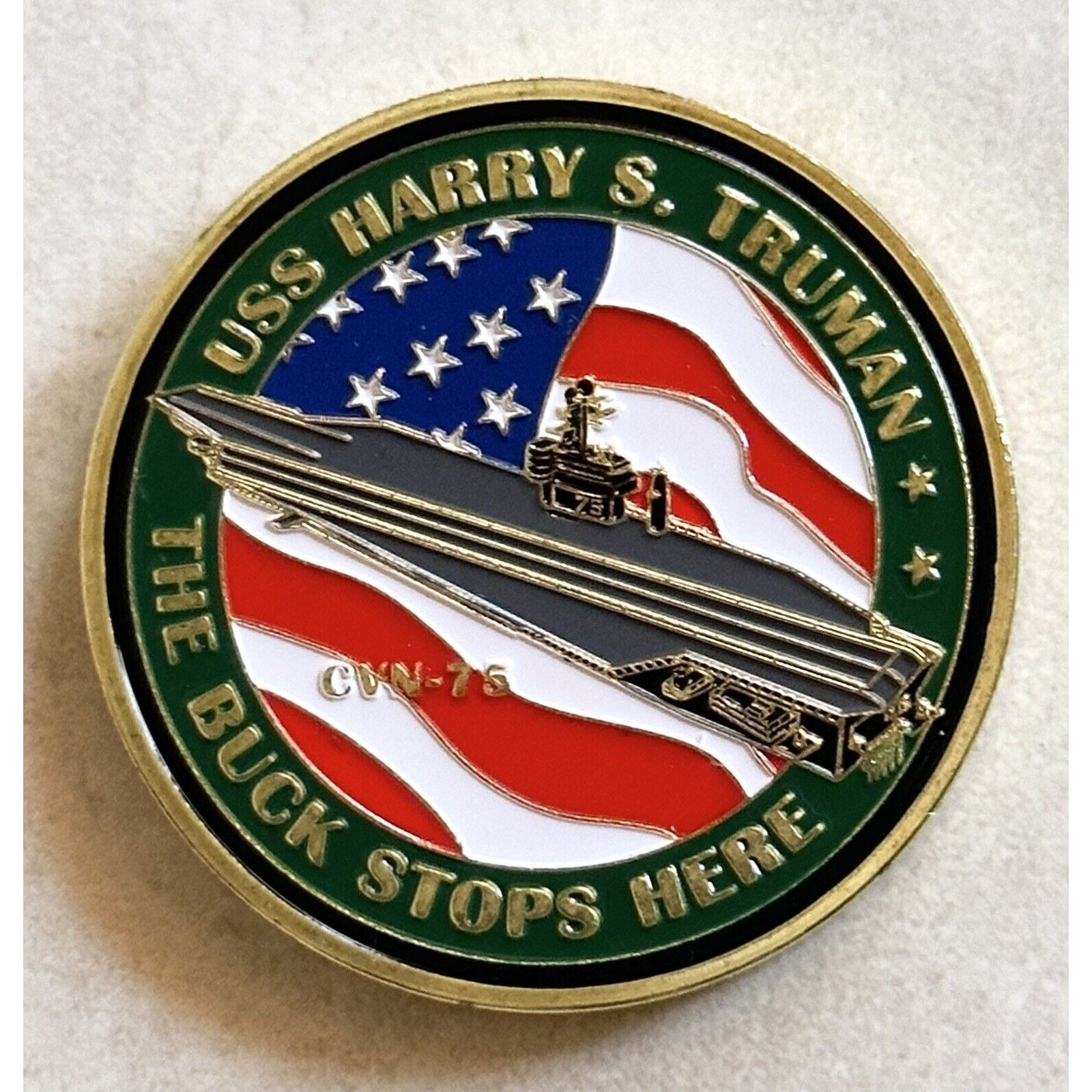 US NAVY USS HARRY S. TRUMAN CVN-75 -Coin -USN