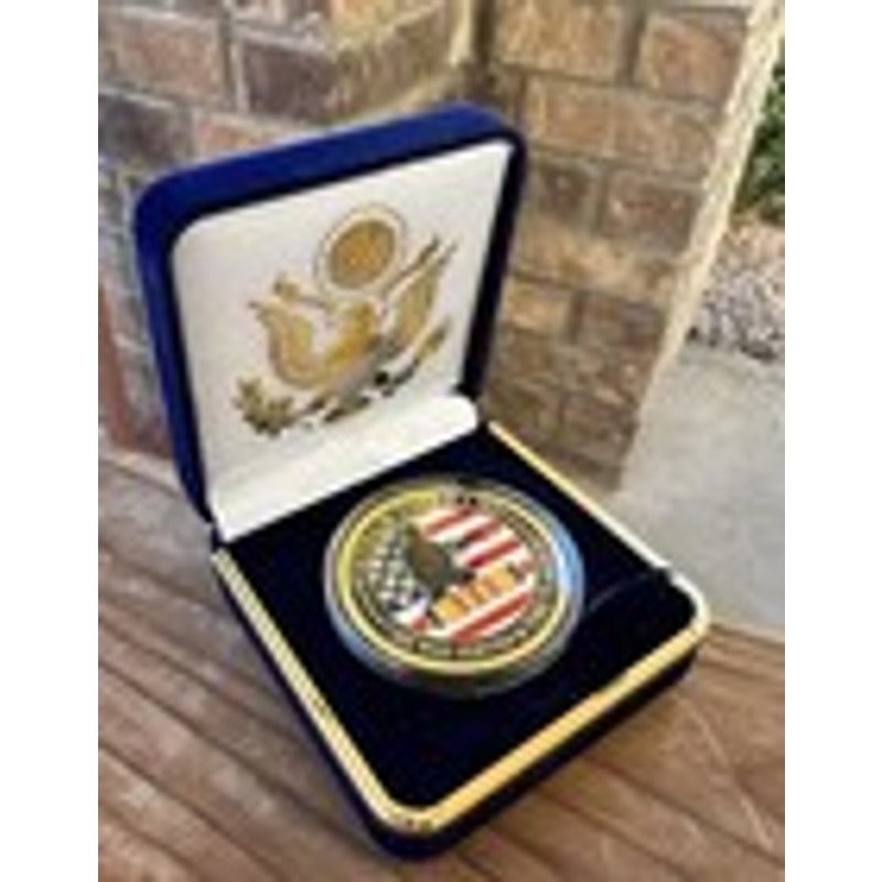 Department of Energy (DOE) Challenge Coin With Blue Velvet Case. Fast Shipping!