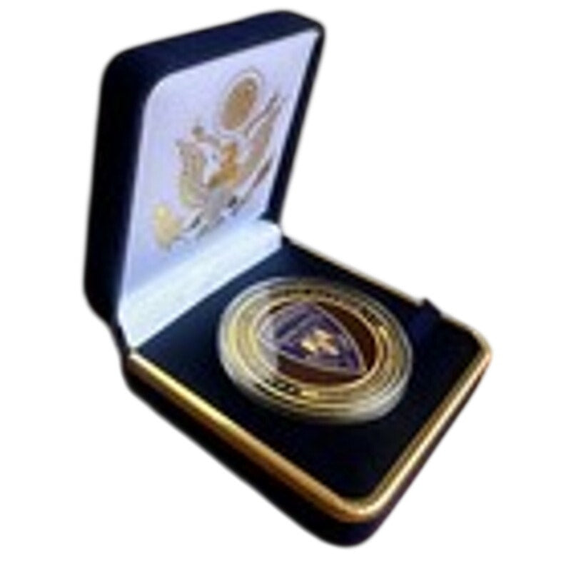 Department of Energy (DOE) Challenge Coin With Blue Velvet Case. Fast Shipping!