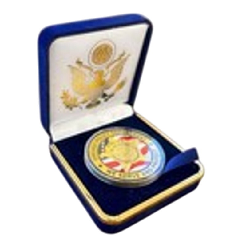 Department of Energy (DOE) Challenge Coin With Blue Velvet Case. Fast Shipping!