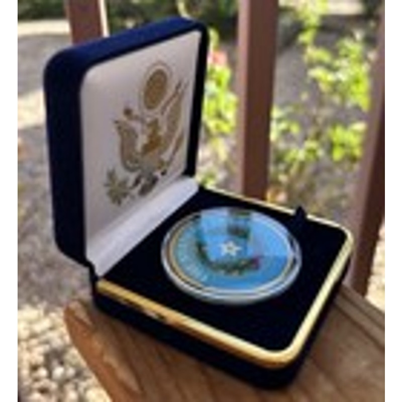 Department of Energy (DOE) Challenge Coin With Blue Velvet Case. Fast Shipping!