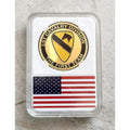 US ARMY 1st CAVALRY DIVISION "The First Team" Challenge Coin With Case
