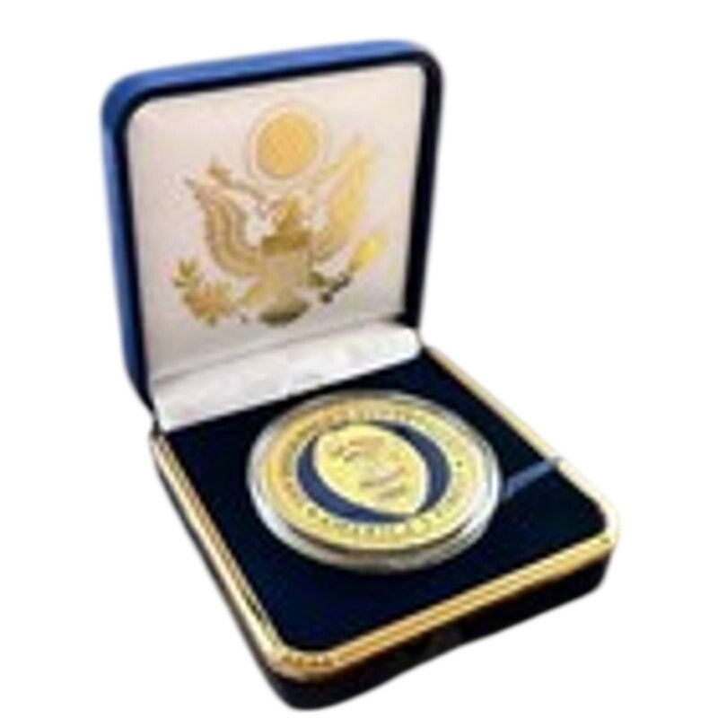Department of Energy (DOE) Challenge Coin With Blue Velvet Case. Fast Shipping!