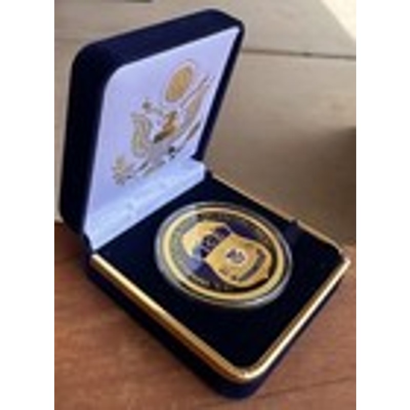 Department of Energy (DOE) Challenge Coin With Blue Velvet Case. Fast Shipping!