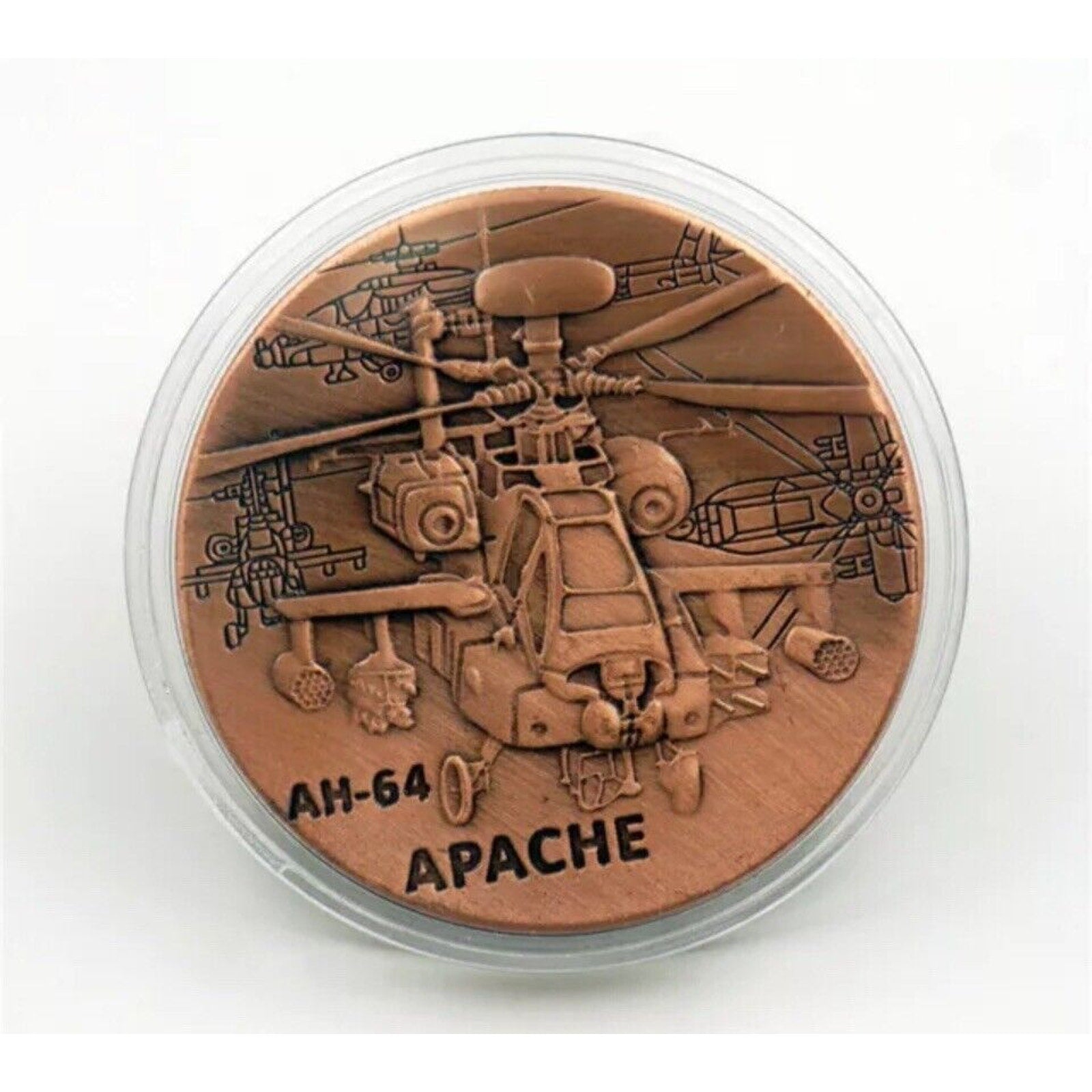US Military Army AH-64 Apache Attack Helicoper Challenge Coin Collectible Gift