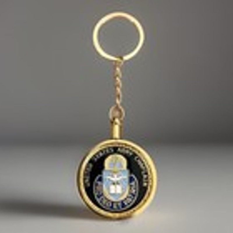 U S Army CHAPLAIN CORPS Religious Administration Challenge Coin Keychain