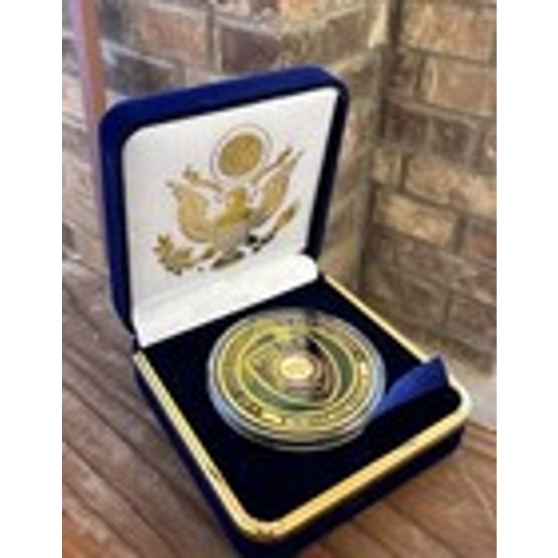 Department of Energy (DOE) Challenge Coin With Blue Velvet Case. Fast Shipping!