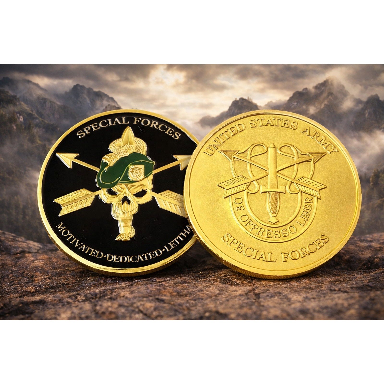 U.S. Army Special Forces Challenge Coin ·FAST SHIPPING· ·NEW· with case