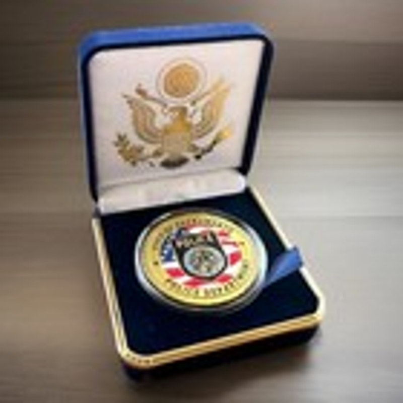 Department of Energy (DOE) Challenge Coin With Blue Velvet Case. Fast Shipping!