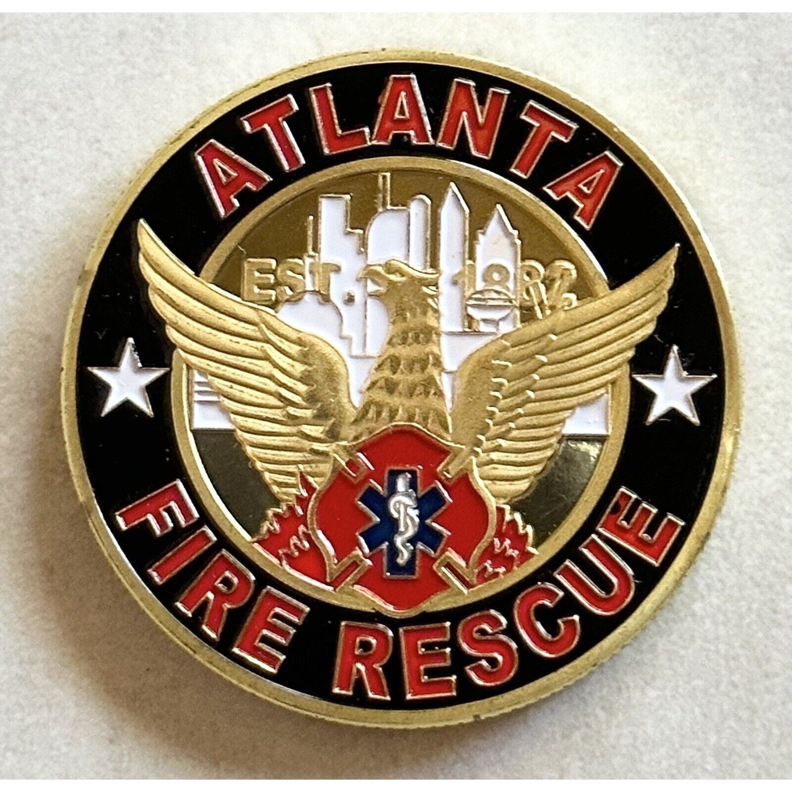 ATLANTA FIRE RESCUE DEPT. Challenge Coin USA