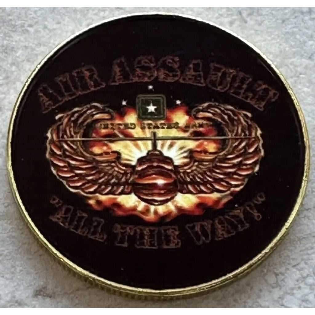 2pcs Army Rank Captain O-3 And US AIR Assault CHALLENGE COIN