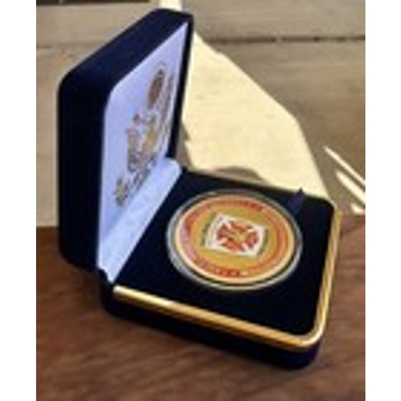 Department of Energy (DOE) Challenge Coin With Blue Velvet Case. Fast Shipping!