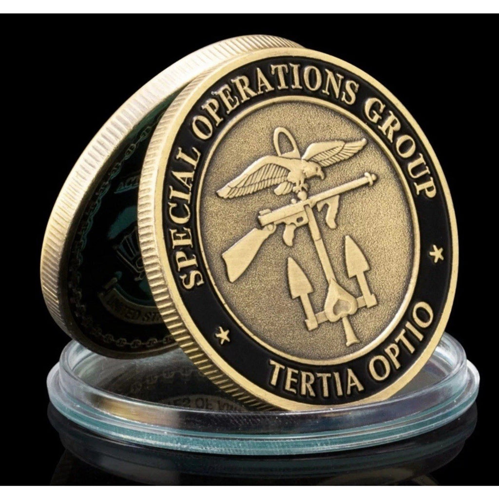 CIA SPECIAL OPERATIONS GROUP (SOG) Tertia Optio Challenge Coin USA