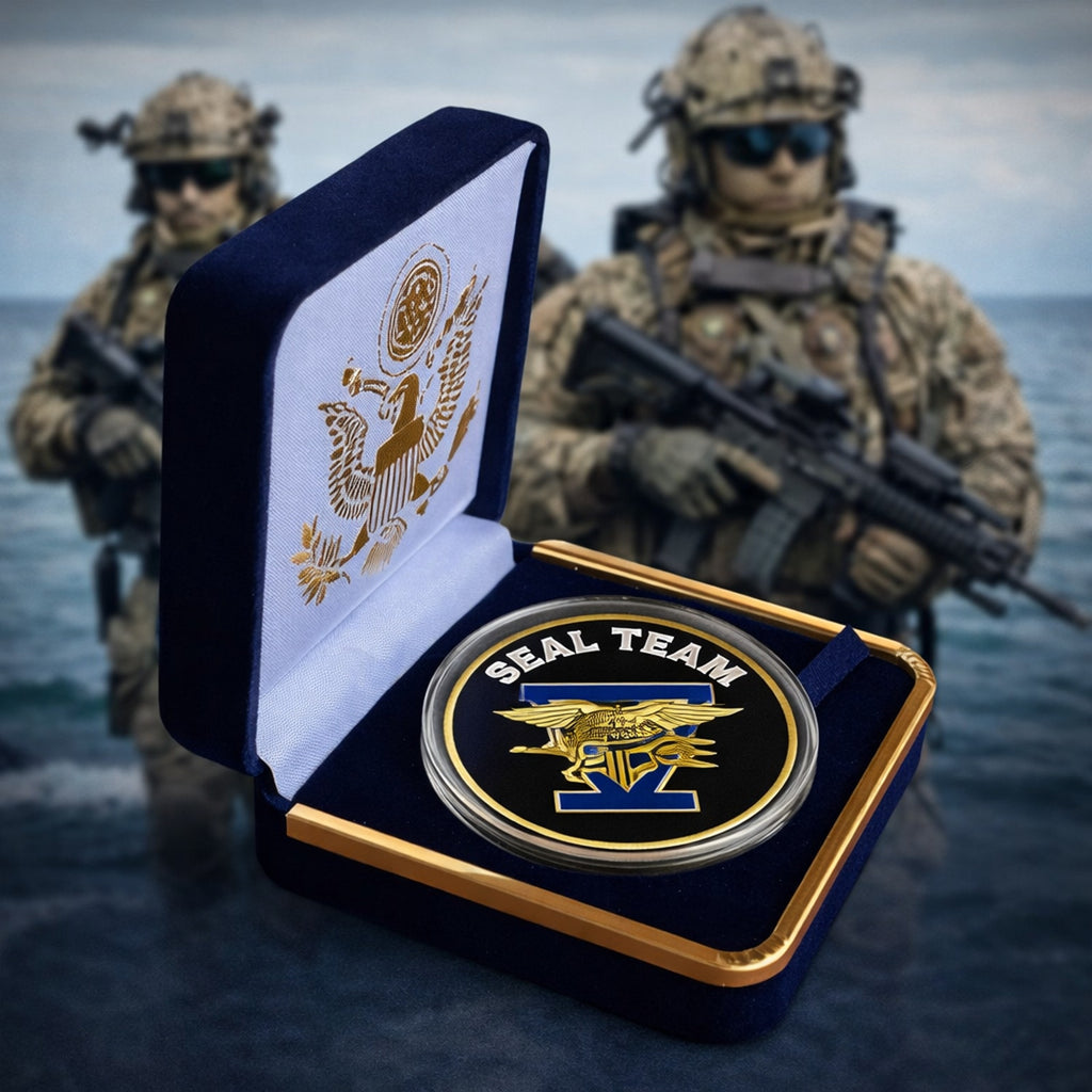 US NAVY SEAL TEAM FIVE Challenge Coin ·FAST SHIPPING· ·NEW· with case