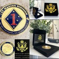 US MARINE CORPS - 1st MARINE DIVISION Challenge Coin w/ Presentation Box