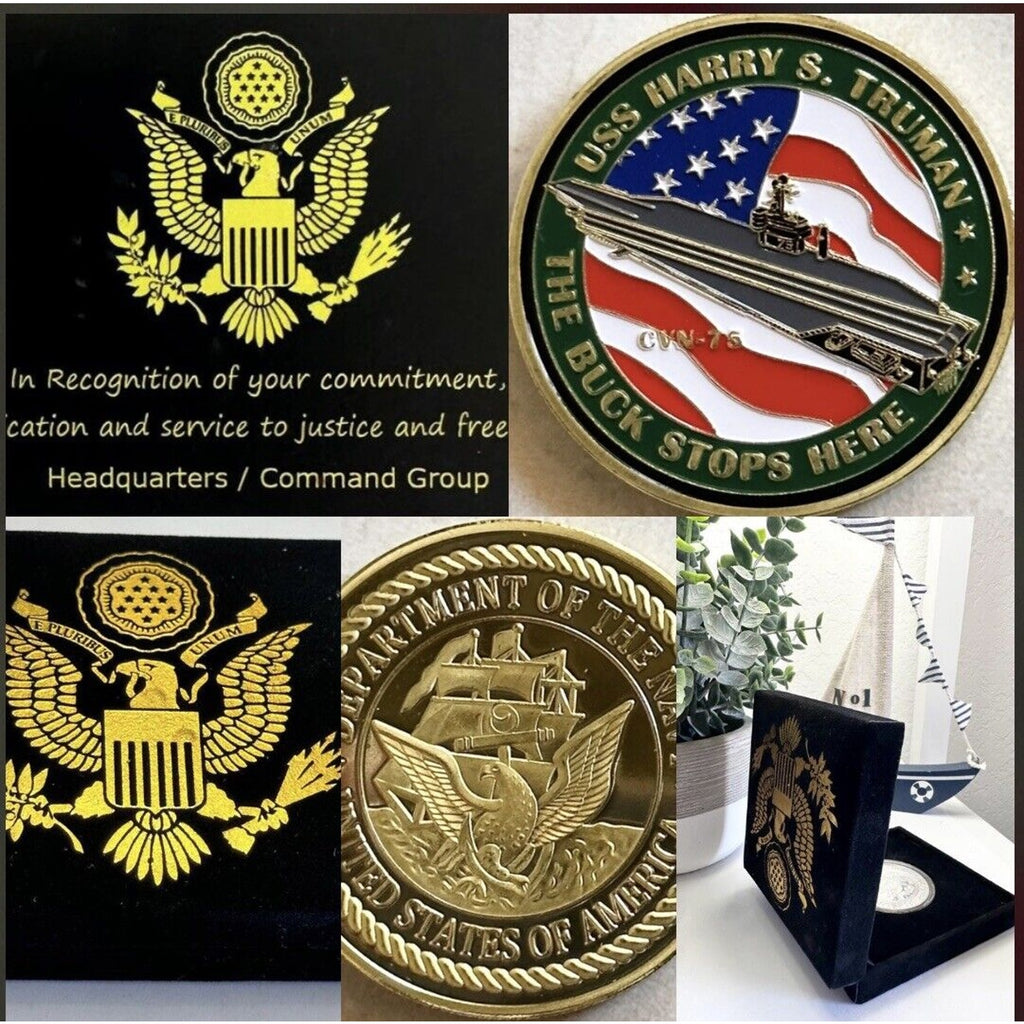 US NAVY USS HARRY S. TRUMAN CVN-75 Challenge Coin USA