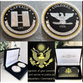 2pcs Army Rank Captain O-3 And COLONEL ARMY MITALY CHALLENGE COIN